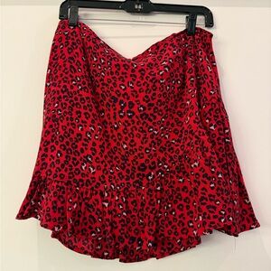 Lovers + Friends LENA MINI SKIRT Sahara Cheetah